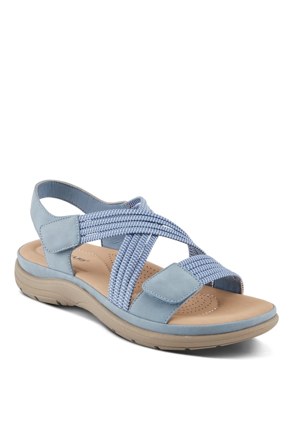 Women's CROSSBEAM Cross Over Sandals Blue EU 38 / US 7.5 - 8