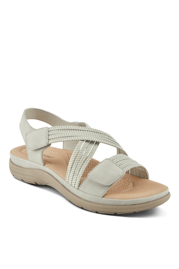 Women's CROSSBEAM Cross Over Sandals Light Grey EU 36 / US 5.5 - 6