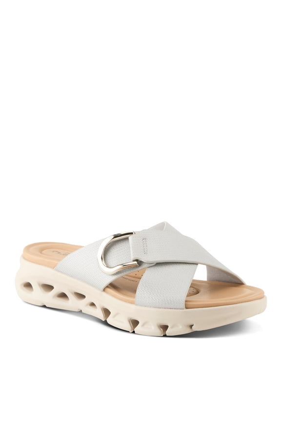 Women's GAIGE Slides – Crisscross Design, Arch Support, and Shock-Absorbent Sport Outsole