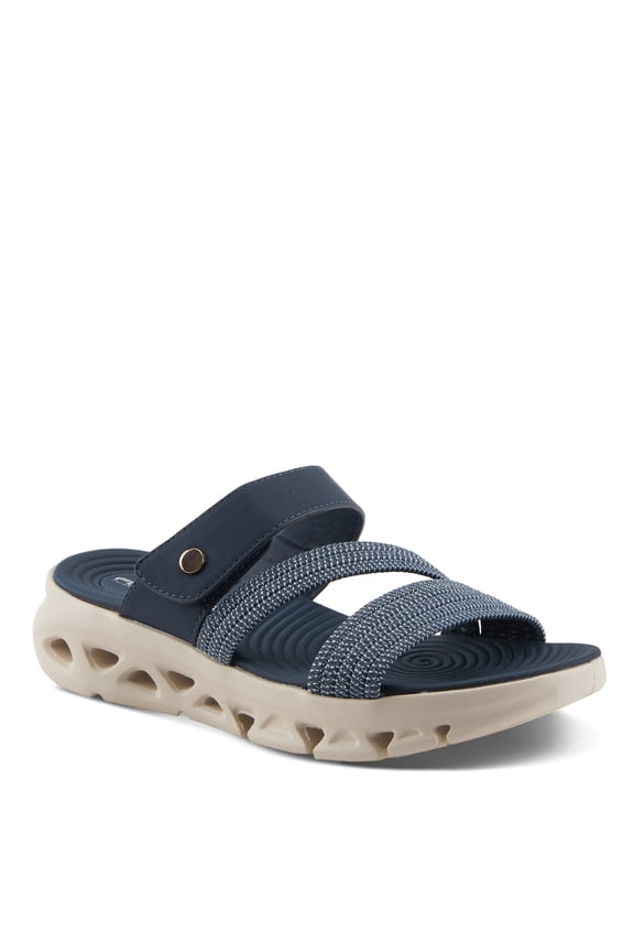 Women's GALVANESA Slides – Adjustable Hook and Loop Wedge Sandals with Anatomic Footbed and Sporty Outsole