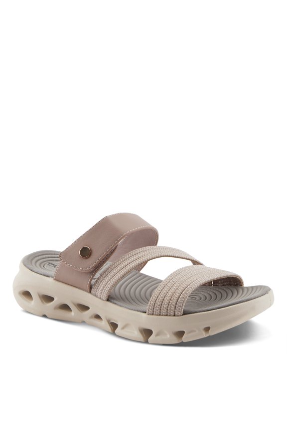 Women's GALVANESA Slides – Adjustable Hook and Loop Wedge Sandals with Anatomic Footbed and Sporty Outsole