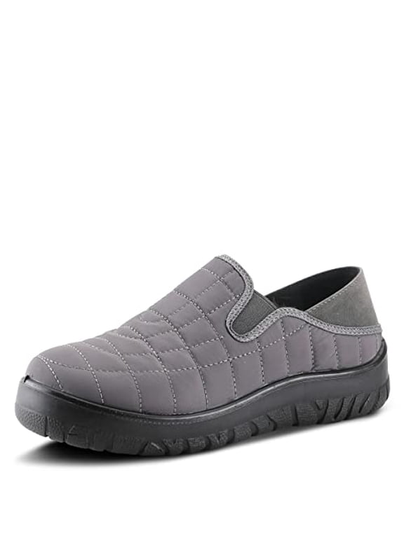 Spring Step Mella Slip on Shoes for Women - Waterproof Nylon Loafer with Snow Grip Clip - Comfortable Ladies Shoes for Outdoor