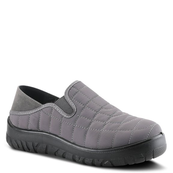Flexus Spring Step Mella Slip on Shoes for Women - Waterproof Nylon Loafer with Snow Grip Clip - Comfortable Ladies Shoes for Outdoor