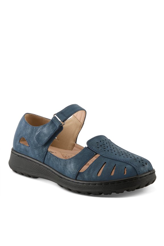 Women's Otero Mary Janes – Faux Leather, Hook & Loop Closure, Arch Support, Shock Absorbent Outsole