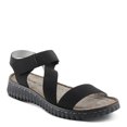 thumbnail image 1 of Flexus Women's PATHFAV Asymmetric Quarter Strap Sandals Black EU 39 / US 8.5, 1 of 5