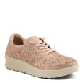 thumbnail image 1 of Flexus Women's RAYFIELD Lace-Up Athletic Shoes – Floral Etched Design, Arch Support, Shock-Absorbent Outsole, 1 of 9