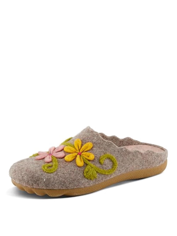 Women's ROSEBURG Leather Slides with Adjustable Straps, Cushioned Insole, and Durable Outsole