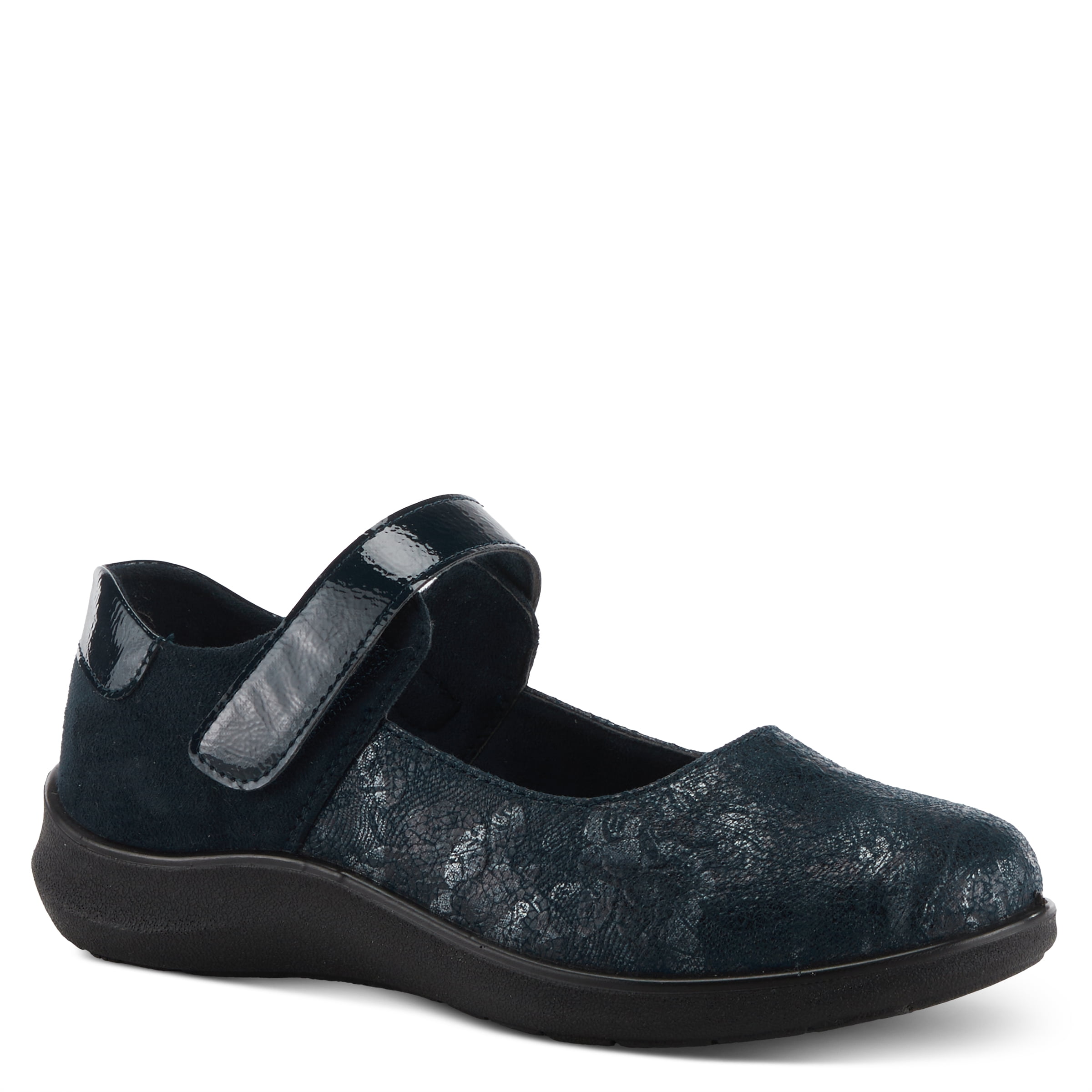Flexus Women's Century Slip-On Sneaker - Knit Upper With Metallic Highlights & Wedge Sole