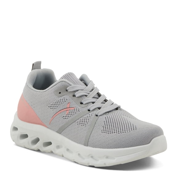 Flexus Women's Rushing Lace-Up Athletic Sneakers – Breathable Design, Shock-Absorbent Outsole, Arch Support