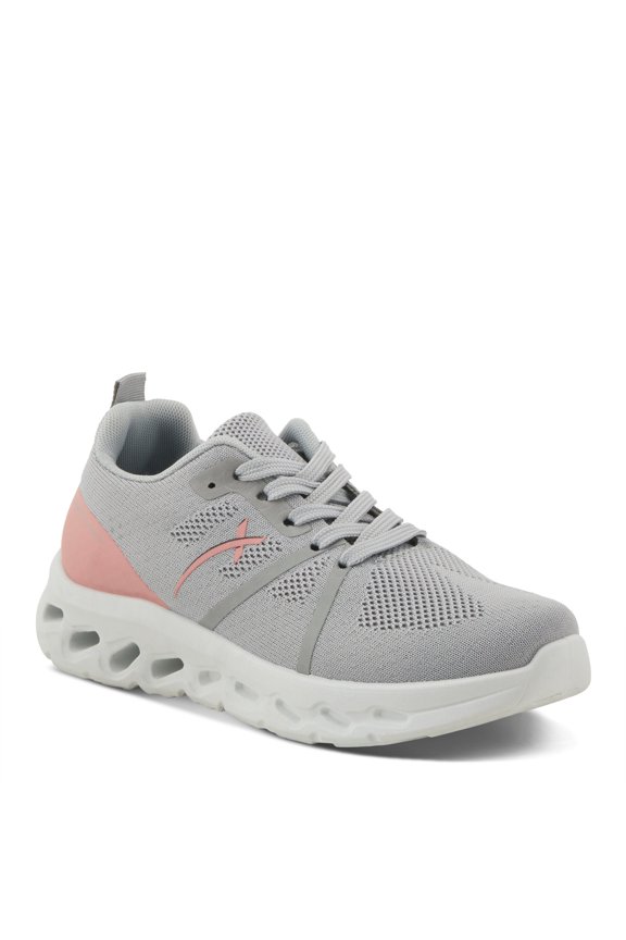 Women's Rushing Lace-Up Athletic Sneakers – Breathable Design, Shock-Absorbent Outsole, Arch Support