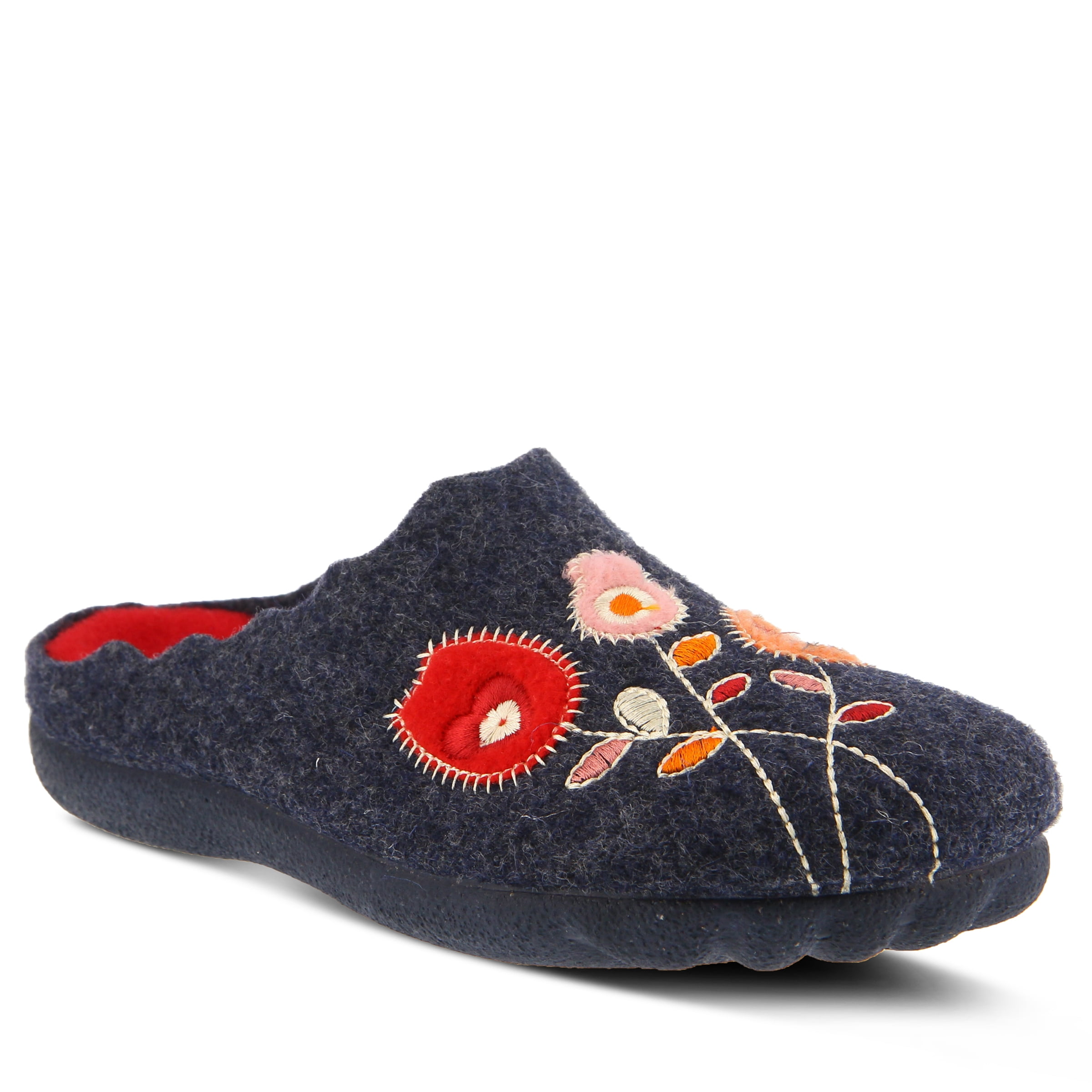 Flexus Women's Pennelopie Slipper - Soft Wool Indoor/Outdoor Slippers With Kitty Cat Design, Non-Slip Sole 5 thumbnail image