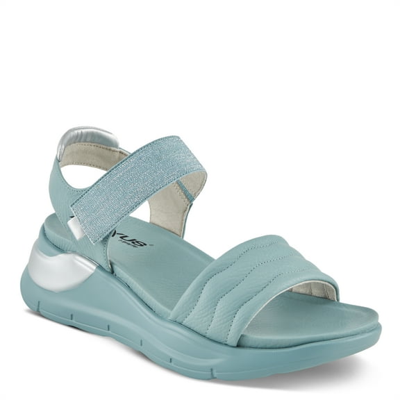 Flexus Women's ZASHINE Quarter Strap Platform Sandals Teal EU 39 / US 8.5