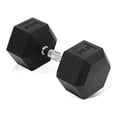thumbnail image 1 of Flexwave 50 LB Rubber Hex Dumbbell with Non-Slip Grip for Home Gym Strength Training-Single, 1 of 7