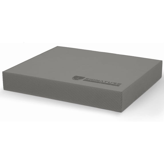 Flexwave Balance Pad Exercise Foam Mat – 15.5"x12.75"x2.25" Non-Slip TPE Core Stability Trainer for Yoga, Rehab & All Fitness Levels, Lightweight Multi-Use Cushion, Gray