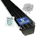 thumbnail image 1 of FlowGuard Gutter Guards 30-Year 5" Residential Gutter Cover System - Black - 204 Feet, 1 of 6