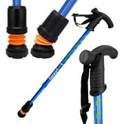 Flexyfoot Shock Absorbing Derby Handled Walking Stick Blue