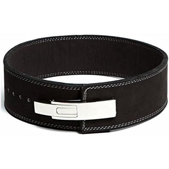 Flexz Fitness Lever Weight Lifting Belt Leather - 10MM 13MM Powerlifting Gym Belts for Men & Women - Lower Back Support for Weightlifting Deadlifts Squats Heavy Duty IPF Bodybuilding