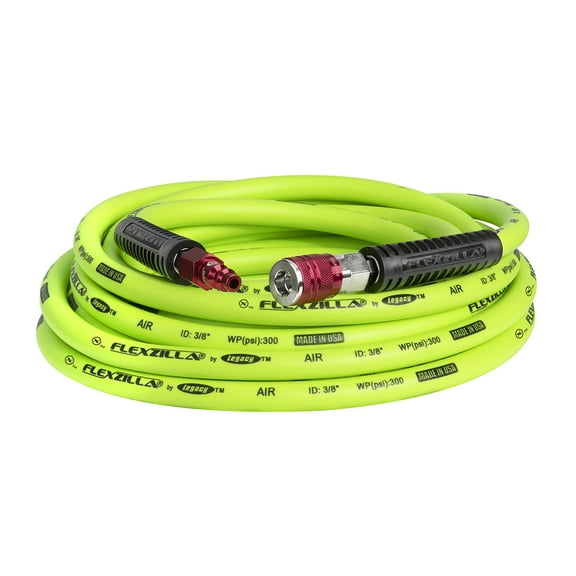 Flexzilla Air Hose Kit, 3-Pc, 3/8" x 25', w/ ColorConnex Coupler and Plug