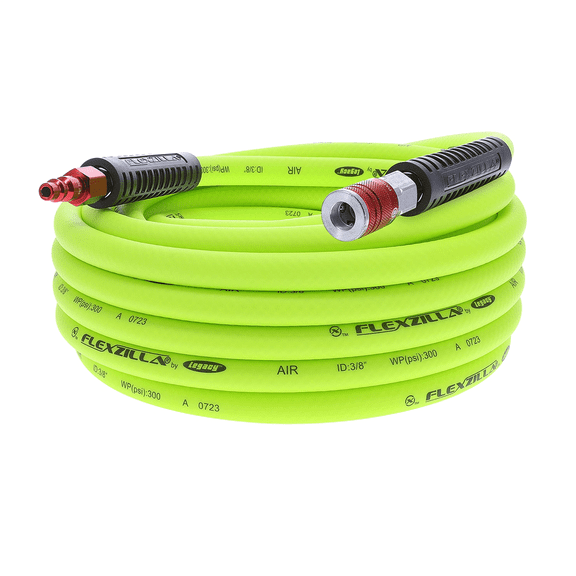 Flexzilla Air Hose Kit, 3-Pc, 3/8" x 35', with ColorConnex Coupler and Plug