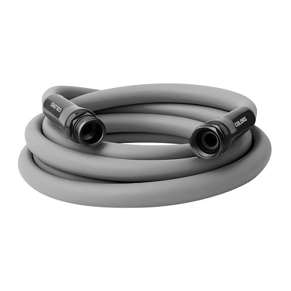Flexzilla Colors Lead-In Garden Hose 5/8in. x 10ft., Lightweight All-Weather Water Hose, Durable and Flexible, Leak-Free Connections, Slate Gray