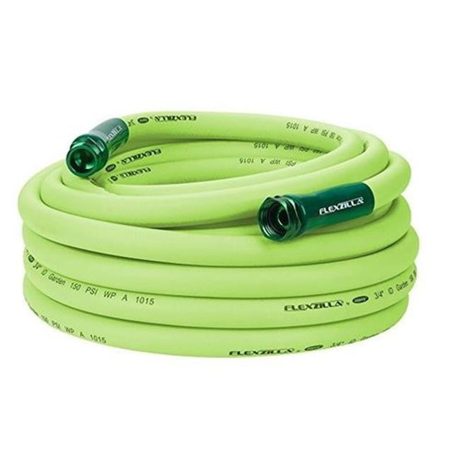 Flexzilla Garden Hose 3/4" x 75' 3/4" - 11 1/2 GHT Fittings ZillaGreen