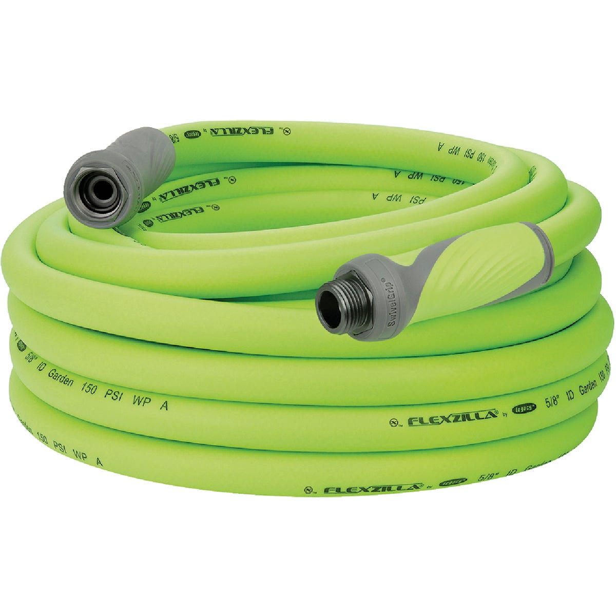 Flexzilla Garden Hose 5/8 in. x 50 ft, Heavy Duty, Lightweight, Drinking Water Safe, ZillaGreen - HFZG550YW-E