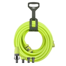 Flexzilla® Garden Hose Kit with Quick Connect Attachments, 1/2" x 50', ZillaGreen, Hybrid Polymer