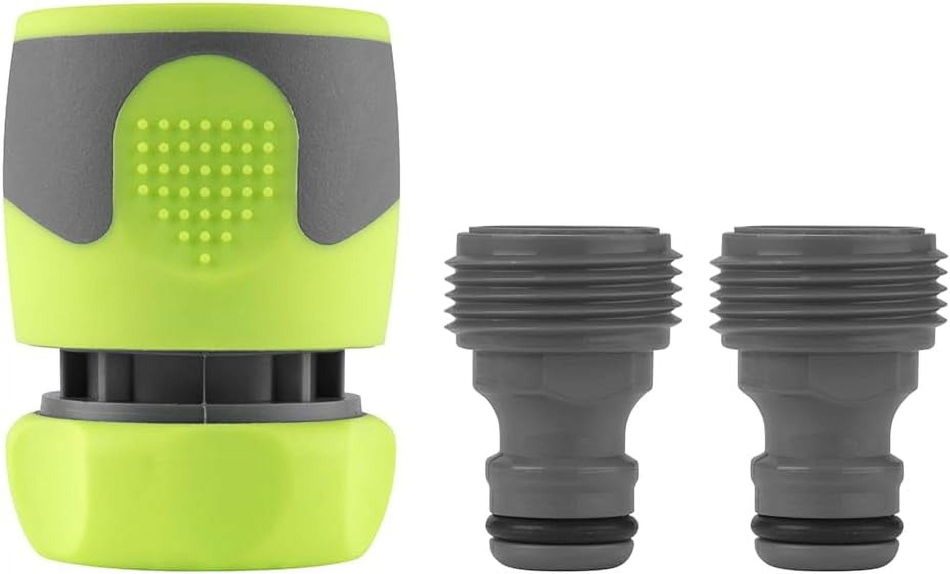 Flexzilla Garden Hose Quick-Connect Fittings, 3-Piece Coupler & Plug Kit