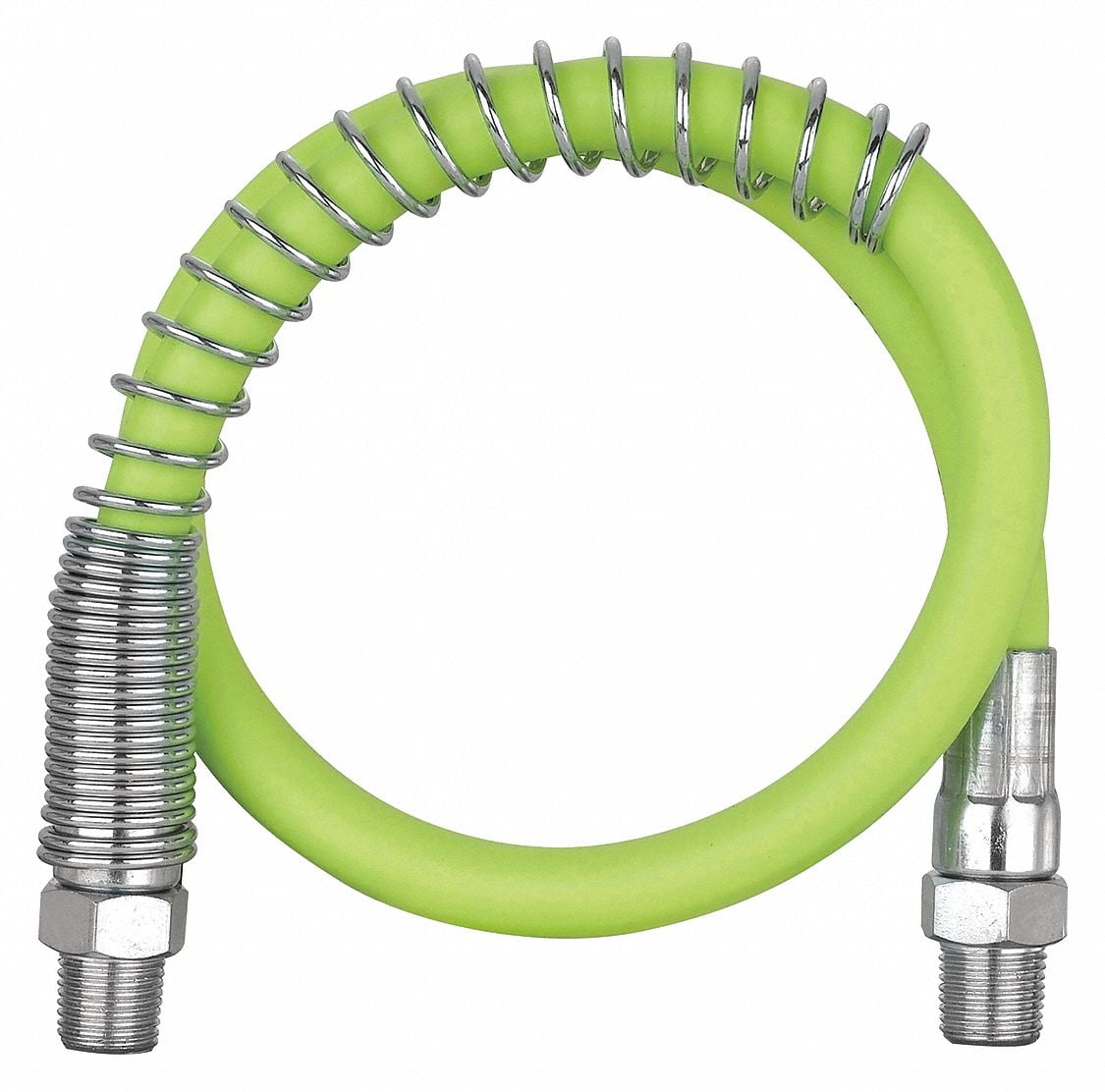 Flexzilla Grease Gun Hose,18"L,8000 psi,w/Spng Grd L2955FZSPGRA