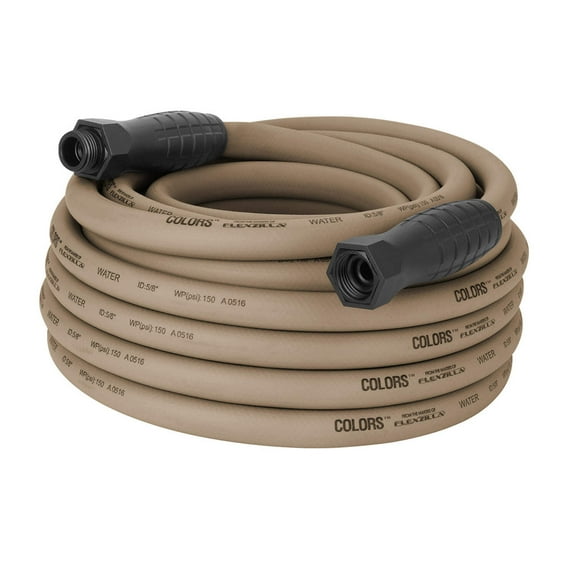 Flexzilla® Colors™ SwivelGrip® Garden Hose 5/8" x 50' 3/4"-11 1/2 GHT Fittings Brown Mulch(Boxed)