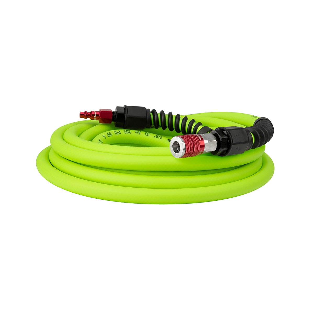 Flexzilla Pro Air Hose with ColorConnex Type D Coupler and Plug, 3/8 In x 25 Ft