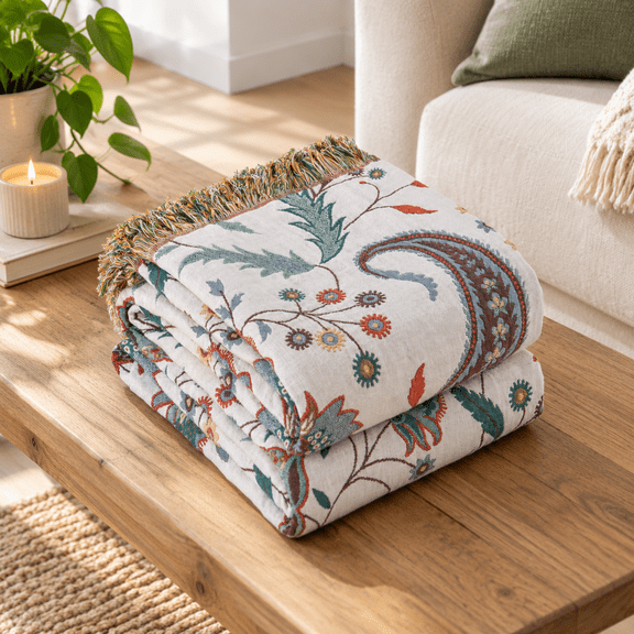 Flfall Throw Blanket White 60"x80"