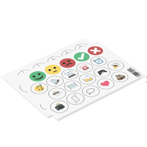 Flic Button Sticker Sheet