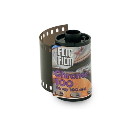 Flic Film Chrome 100 35mm Color Transparency Roll Film, ASA 100, 36 Exposures