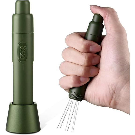 Flick WDT Tool Espresso - Retractable Espresso Stirrer Tools for Barista, Magnetic WDT Espresso Distribution Tool with Stainless Steel Needles & Extra 6 Replacement