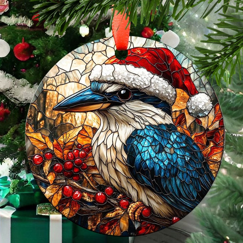 Turkey Flicker Flicker Bird 4 Ceramic/Acrylic Christmas Ornament, Gentle Mom Thank-You ...