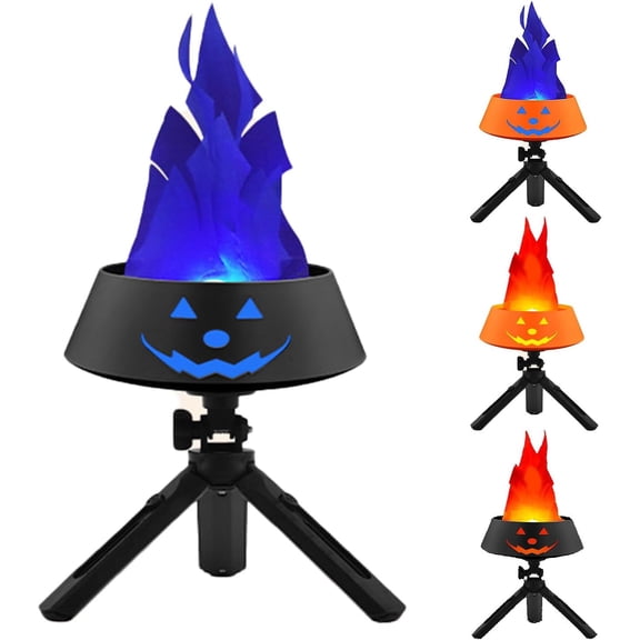 Flickering Fire Light LED - Halloween/Party Decoration with Hanging Chain, Realistic Flame Effect, Indoor/Outdoor Use (1800mAh)