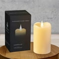 thumbnail image 1 of Flickering Flameless Candles with 3D Moving Flame, Last 1000+ Hours Battery Operated Candles with Timer, Ivory Real Wax Pillar Electric LED Candle for Wedding Christmas Party/3" x 5", 1 of 5