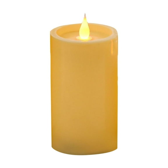 Flickering Flameless Cylinder Shaped Candle, Battery Operated Warm LED Light Candle Decoration For Table Centerpieces, Fireplace And Dinner Party
