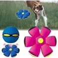 thumbnail image 1 of FlidRunest 2PCS Pet Toy Flying Saucer Ball, Flying Saucer Balls Dog Toy, Doggy Disc Balls with 3 Light for Interactive Dog,Cats, Student's Foot Ball,Outdoor Games,Camping Games, 1 of 12