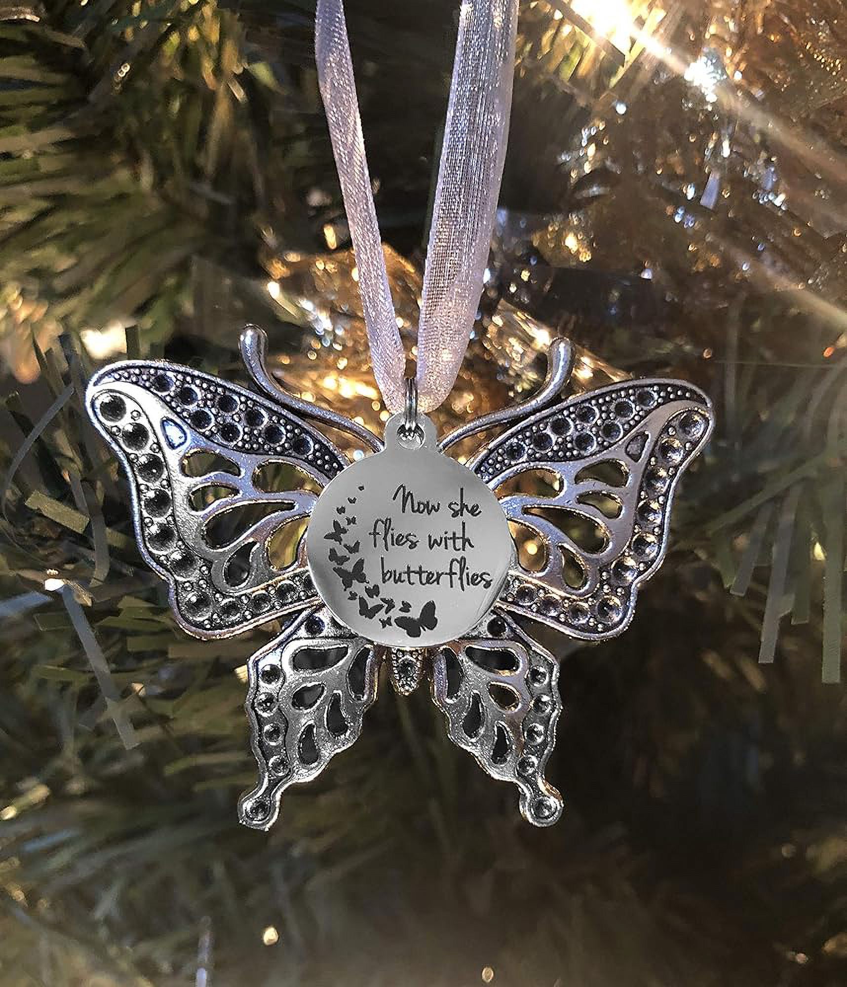 Flies With Butterflies And Large Antique Silver Butterfly Charms