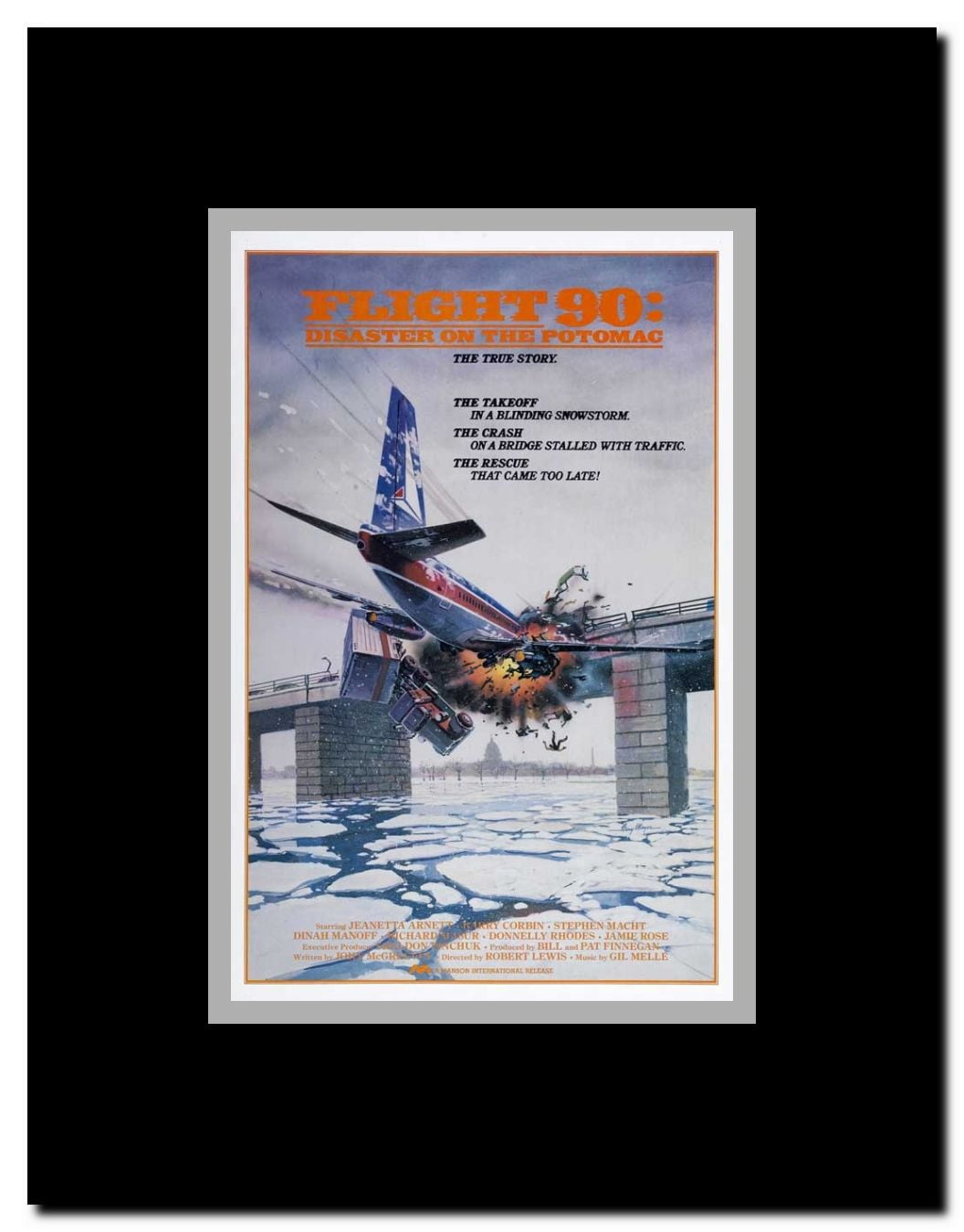 Flight 90: Disaster on the Potomac Framed Movie Poster