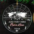 thumbnail image 1 of Flight Attendant Christmas Ornament 2025 - Custom Text/Year/Name, Pilot Xmas Gift, 1st Christmas As A Flight Attendant, Airplane Keepsake, 1 of 6