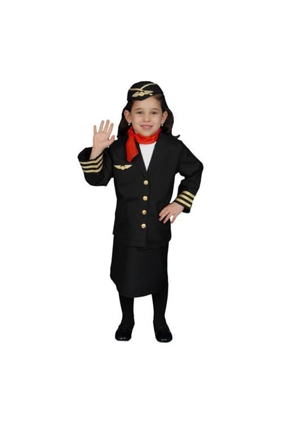 Flight Attendant Set Costume - Size Large 12-14