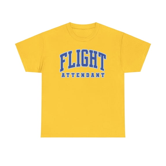 Flight Attendant Shirt Gifts Tshirt Crew Neck Short Sleeve