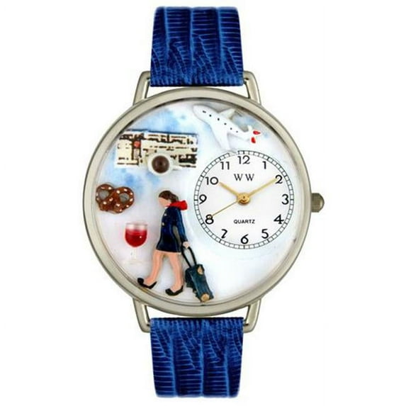 Flight Attendant Watch in Silver (Large)