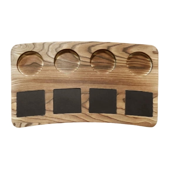 Flight Board for Tasting Beer Sampler Serving Tray Wooden Paddle Space Saving Design for Parties Events