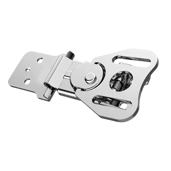 Flight Case Butterfly Latch, Flush Mount Press Turn Metal Hardware for Wooden Boxes, Tool Cases, Equipment Closures