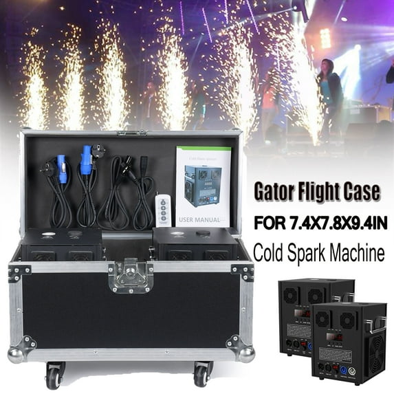 Flight Case for 2PCS DJ Stage Effect Firework Machine Cold Spark Firework Machine Case