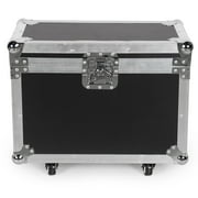 Flight Case for Two Pcs Moving Head Light, LED Moving Head Beam Light Gator Cases w/ Wheels Black